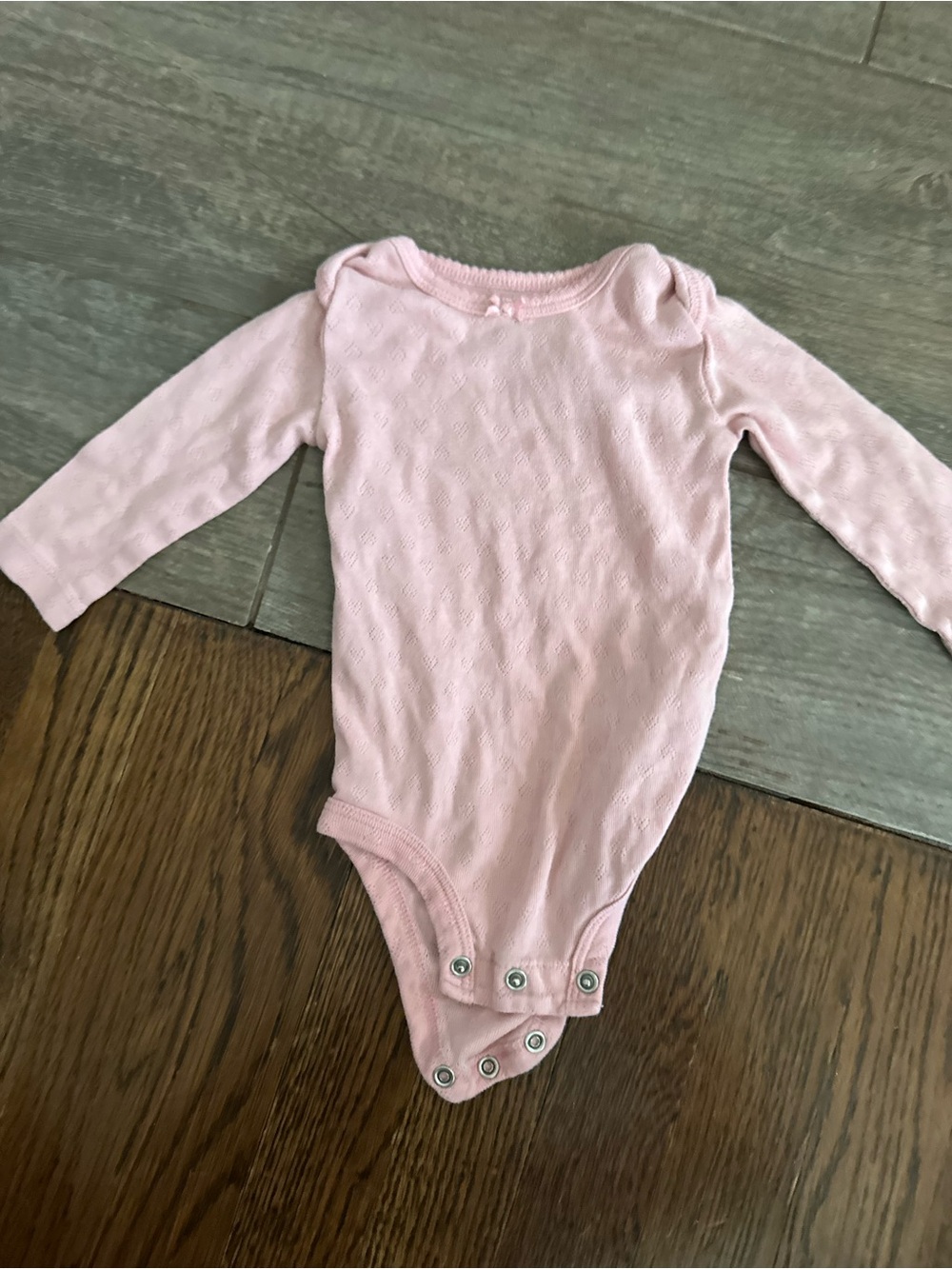 Carter's Light Pink Long-Sleeve Baby Bodysuit